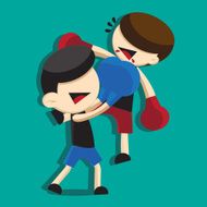 Boxing Cartoon N14