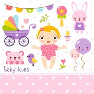 Baby icons set N14