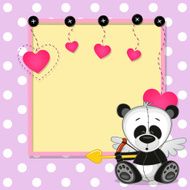 Cupid Panda with frame