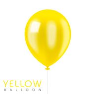 close up look at yellow balloon