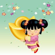 Chinese New Year Girl 01