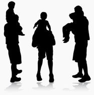 Father And Son Silhouette N2
