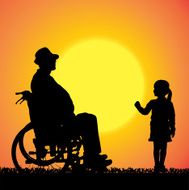 Vector silhouette of family N322