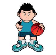 Boy Playing Basketball N12