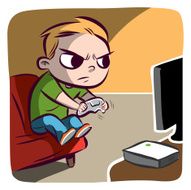 Angry Gamer Kid