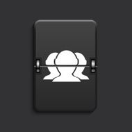 vector modern scoreboard black icon N3