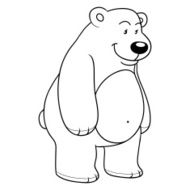 Coloring book (polar bear) N3