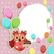 Beautiful vector card with Happy Birthday N2