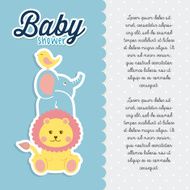 Baby shower design N280