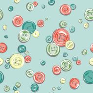 hand drawn buttons pattern N4