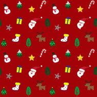 Christmas theme background red seamless pattern