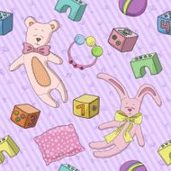 Pattern of children&#039;s toys