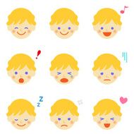 Facial expressions of boy N4