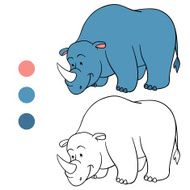 Coloring book (rhino) N2