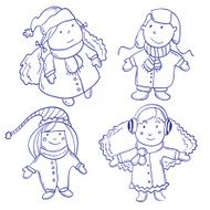 Cute happy children