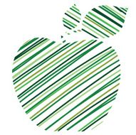 Green apple vector background