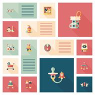 baby flat ui bakcground set N19