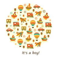 Baby background or happy birthday greeting card