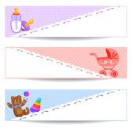 banners with baby items