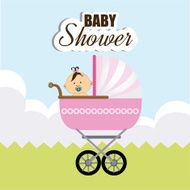 Baby shower design N286