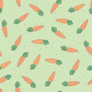 seamless pattern with carrots N2