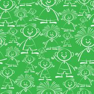 boys and girls seamless pattern