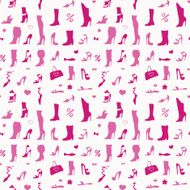 Women shoes Seamless pattern N4