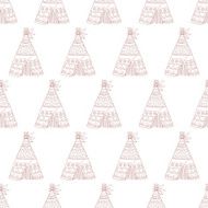 Pattern with wigwam N2