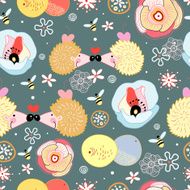 cute hedgehog vector N2
