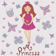 My princess Cute romantic shower card