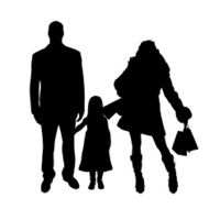 Vector silhouette of family N333