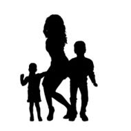 Vector silhouette of family N337