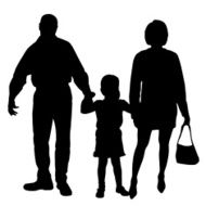 Vector silhouette of family N338