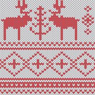 Seamless pattern with winter sweater design
