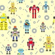 Seamless robots pattern N4