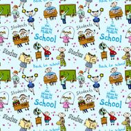 Seamless pattern with kids N2