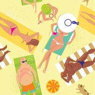 People On The Beach N6