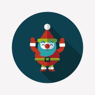 Santa Claus flat icon with long shadow eps10 N87