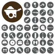 Work Tools icons set Illustration eps10