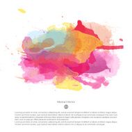 Vector watercolor template N79