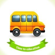 Education icon school bus