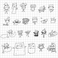 vector sketch halloween character N2