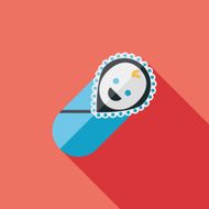 baby flat icon with long shadow N45