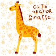 Cute vector giraffe N3