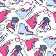 Sneakers Seamless background N5