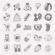 doodle baby icon sets N7