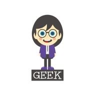 geek girl cartoon N12