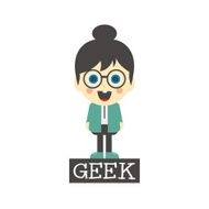 geek girl cartoon N15