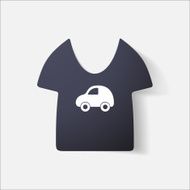 Paper clipped sticker Children&#039;s T-shirt N4