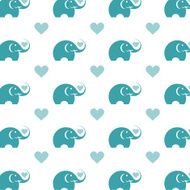 Seamless wallpaper elephant